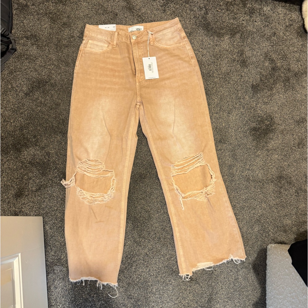 Pumpkin spice distressed Women Jeans